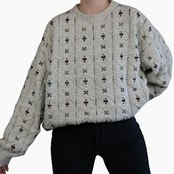 Vintage Sweaters - Vintage | 90s Van Heusen Chunky Knit Sweater